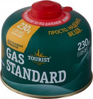 Газовый баллон TOURIST STANDART 230 г (резьба)