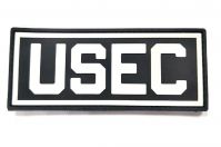 Патч USEC (Escape from Tarkov) надпись 5x12 см (Черно-белый)